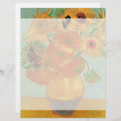 Nog steeds levensvaas met twaalf zonnebloemen van  (Voorkant / Achterkant)