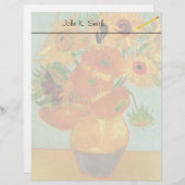 Nog steeds levensvaas met twaalf zonnebloemen van  (Voorkant / Achterkant)