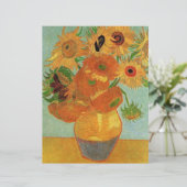 Nog steeds levensvaas met twaalf zonnebloemen van  (Staand voorkant)