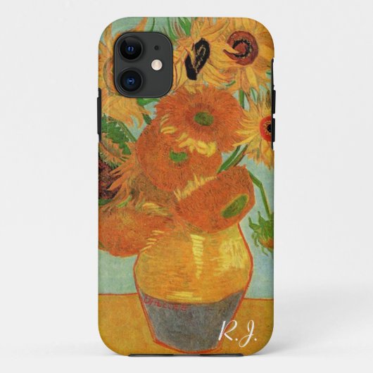 nog steeds levensvaas met twaalf zonnebloemen, van Case-Mate iPhone case (Achterkant)