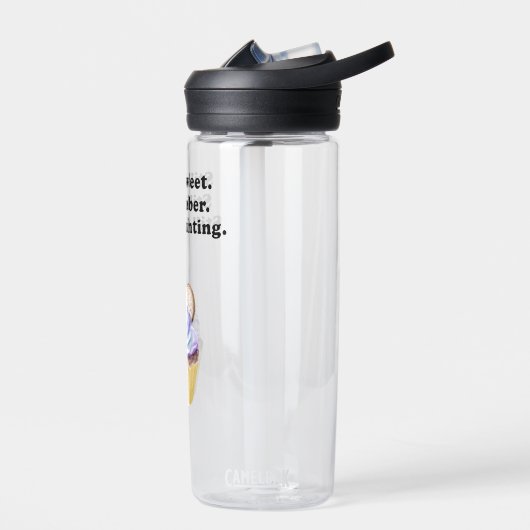 Nog steeds lief. Nog steeds nuchter. Nog steeds aa Waterfles (Links)