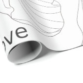 Nog steeds liefde - tekst Cadeauverpakkings papier (Rol Hoek)