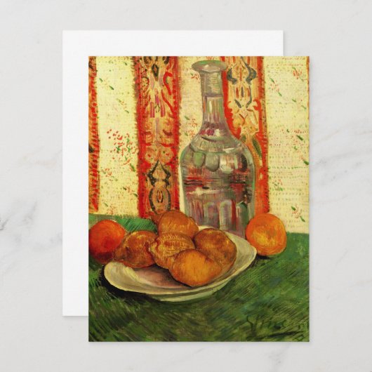 Nog steeds Life Decanter en Lemons door Vincent va (Voorkant / Achterkant)