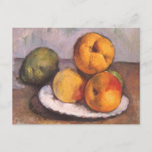 Nog steeds Life Quince, Apples, peren van Paul Cez Briefkaart
