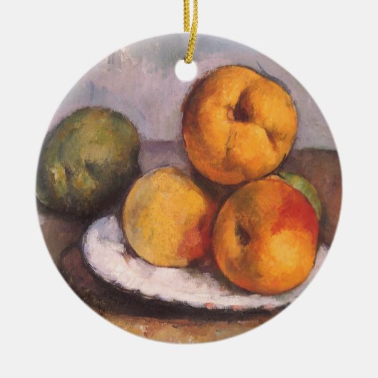 Nog steeds Life Quince, Apples, peren van Paul Cez Keramisch Ornament (Voorkant)
