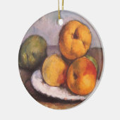 Nog steeds Life Quince, Apples, peren van Paul Cez Keramisch Ornament (Links)