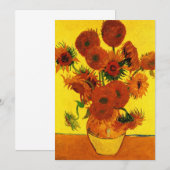 Nog steeds Life Vase met 15 zonnebloemen Vincent v (Voorkant / Achterkant)