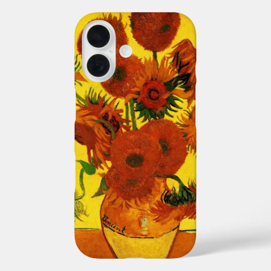 Nog steeds Life Vase met 15 zonnebloemen Vincent v Case-Mate iPhone Case (Achterkant)