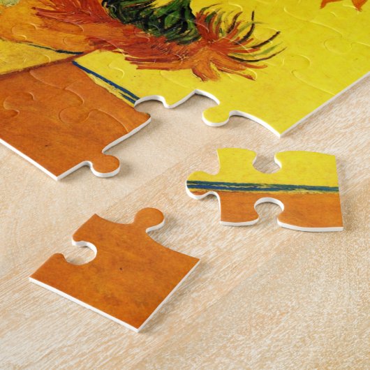 Nog steeds Life Vase met 15 zonnebloemen Vincent v Legpuzzel (Zijkant)