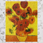 Nog steeds Life Vase met 15 zonnebloemen Vincent v Legpuzzel<br><div class="desc">Toch leven: Vase met 15 zonnebloemen door Vincent van Gogh is een fijne kunstpost die onder de indruk is van het impressionisme, nog steeds het leven van florale schilderijen. Een mooie boeket van verse afgesneden gele en oranje zonnebloemen uit een zomertuin in volle bloei. Over de kunstenaar: Vincent Willem van...</div>
