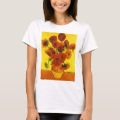 Nog steeds Life Vase met 15 zonnebloemen Vincent v T-shirt (Voorkant)