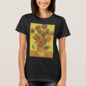 Nog steeds Life Vase met 15 zonnebloemen Vincent v T-shirt (Voorkant)