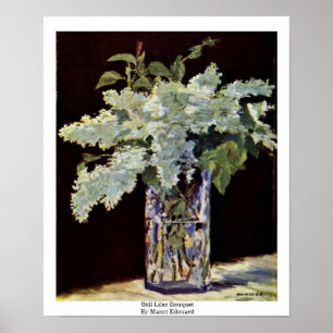 Nog steeds Lila Bouquet door Manet Edouard Poster