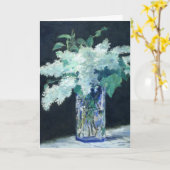 Nog steeds Lila Bouquet door Manet Impressionist Kaart (Gele Bloem)