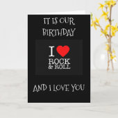 NOG STEEDS "LOVE ROCK / ROLL" OP ONZE "WEDERZIJDSE KAART (Gele Bloem)