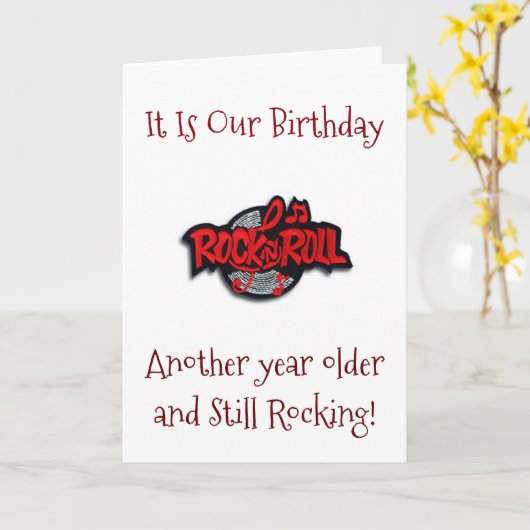 NOG STEEDS "LOVE ROCK / ROLL" OP ONZE "WEDERZIJDSE KAART (Gele Bloem)