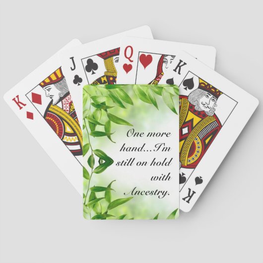 Nog steeds met Ancestry Pokerkaarten (Achterkant)