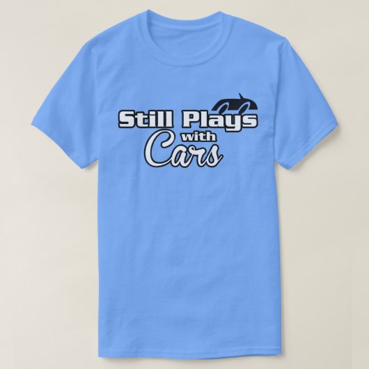 Nog steeds met auto's spelen t-shirt (Design voorkant)