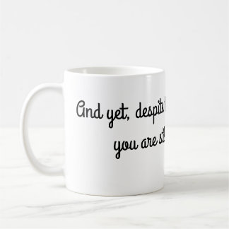 Nog steeds met me praten koffiemok