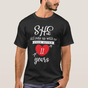 Nog steeds met mij mee, zelfs na 11 jaar gesprek t-shirt