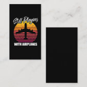 Nog steeds met Vliegtuig van vliegtuigen spelen Visitekaartje (Voorkant / Achterkant)