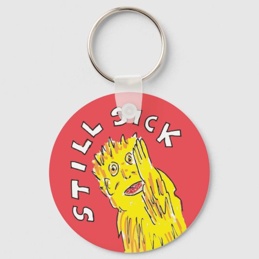 Nog steeds misselijkheid sleutelhanger (Voorkant)