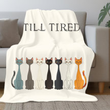 Nog steeds moe Sarcastische Katten | Kat Lady Humo
