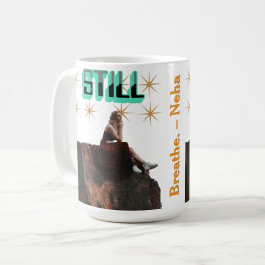 Nog steeds Mok – Minimalistische Mindfulness Coffe (Voorkant links)