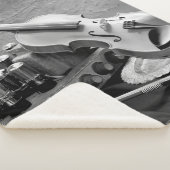 Nog steeds mooie kunstfoto's van muzikant techno sherpa deken (3/4)