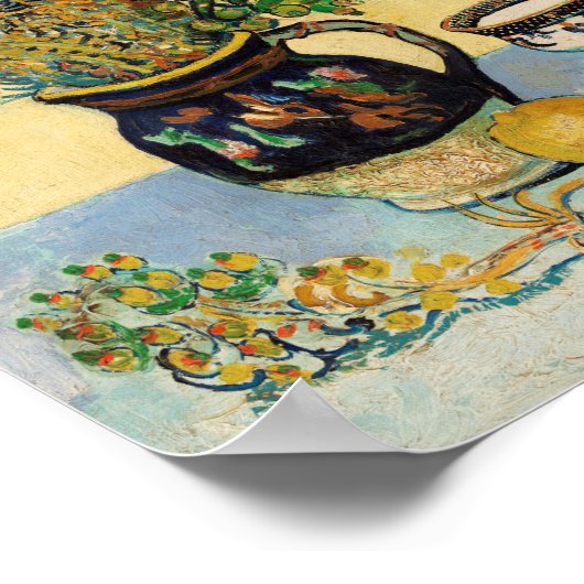 Nog steeds Natuur Morte Vincent van Gogh Painting Poster (Hoek)
