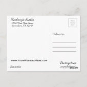 Nog steeds niet luisteren | Citaat witscript Briefkaart (Achterkant)