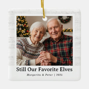 Nog steeds onze favoriete elfen - Grootouders Foto Keramisch Ornament