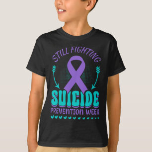 Nog steeds Paarse strijd tegen zelfmoordpreventie T-shirt