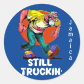 Nog steeds plezier Truckin' Ronde Sticker (Voorkant)