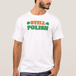 Nog steeds Pools met Ierse shamrocks T-shirt
