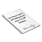 Nog steeds praten over Kantoor | Sassy Humor Cute  Notitieboek (Rechterzijde)