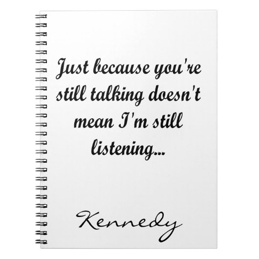 Nog steeds praten over Kantoor | Sassy Humor Cute  Notitieboek (Voorkant)