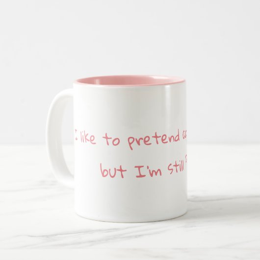 Nog steeds Psycho Coffee-Mok Tweekleurige Koffiemok (Voorkant links)