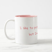 Nog steeds Psycho Coffee-Mok Tweekleurige Koffiemok (Links)