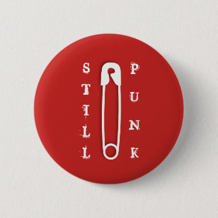 Nog steeds Punk Ronde Button 5,7 Cm