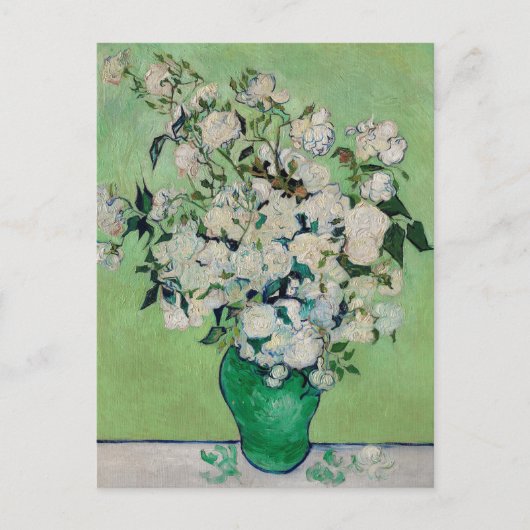 Nog steeds Rozen in een Vase door Vincent van Gogh Briefkaart (Voorkant)