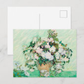 Nog steeds Rozen in een Vase door Vincent van Gogh Briefkaart (Voorkant / Achterkant)