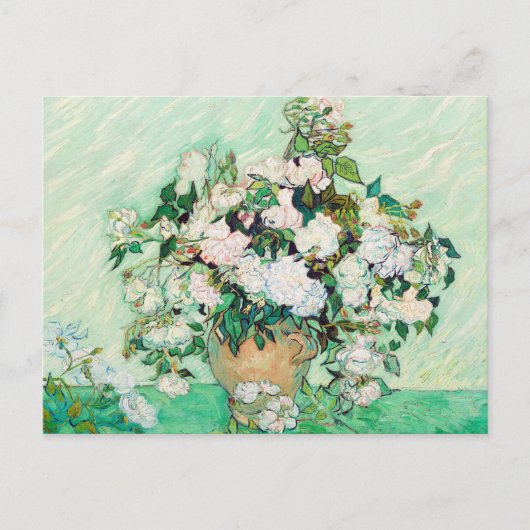 Nog steeds Rozen in een Vase door Vincent van Gogh Briefkaart (Voorkant)
