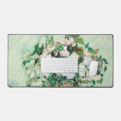 Nog steeds Rozen in een Vase door Vincent van Gogh Bureaumat (Keyboard & Muis)