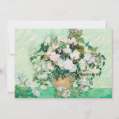 Nog steeds Rozen in een Vase door Vincent van Gogh Kaart (Voorkant)