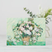 Nog steeds Rozen in een Vase door Vincent van Gogh Kaart (Staand voorkant)