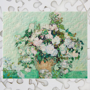 Nog steeds Rozen in een Vase door Vincent van Gogh Legpuzzel