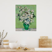 Nog steeds Rozen in een Vase door Vincent van Gogh Poster (Keuken)