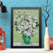 Nog steeds Rozen in een Vase door Vincent van Gogh Poster