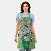 Nog steeds Rozen in een Vase door Vincent van Gogh Schort (Gedragen)